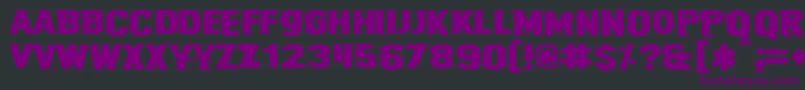 Cybrpnuk2-Schriftart – Violette Schriften auf schwarzem Hintergrund