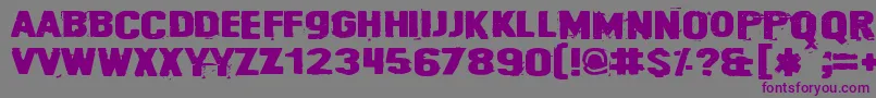 Cybrpnuk2 Font – Purple Fonts on Gray Background