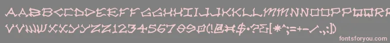 Rad ffy Font – Pink Fonts on Gray Background