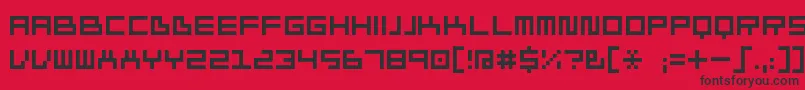Ivorg Font – Black Fonts on Red Background