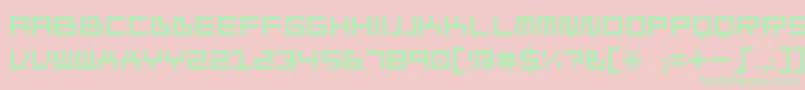 Ivorg Font – Green Fonts on Pink Background