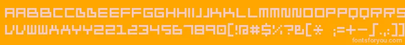 Ivorg Font – Pink Fonts on Orange Background