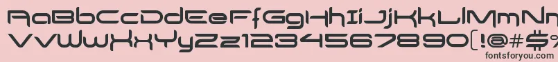 DelogsGoesHiTech Font – Black Fonts on Pink Background