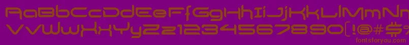 DelogsGoesHiTech Font – Brown Fonts on Purple Background
