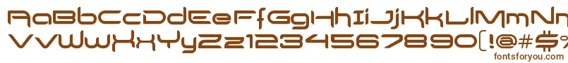 DelogsGoesHiTech Font – Brown Fonts on White Background