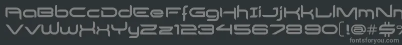 DelogsGoesHiTech Font – Gray Fonts on Black Background