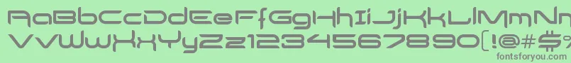 DelogsGoesHiTech Font – Gray Fonts on Green Background