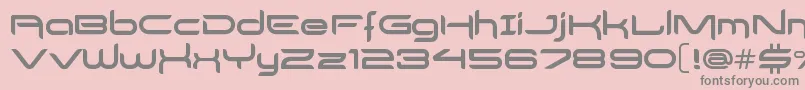 DelogsGoesHiTech Font – Gray Fonts on Pink Background