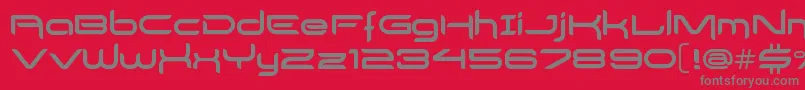 DelogsGoesHiTech Font – Gray Fonts on Red Background