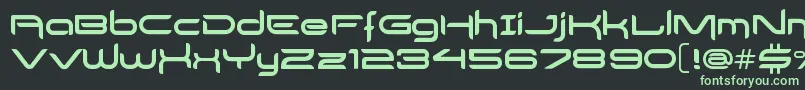 DelogsGoesHiTech Font – Green Fonts on Black Background