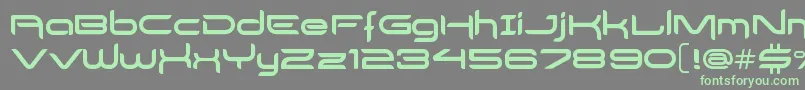 DelogsGoesHiTech Font – Green Fonts on Gray Background