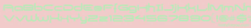 DelogsGoesHiTech Font – Green Fonts on Pink Background