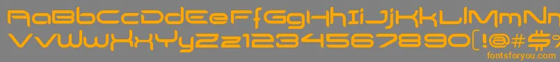 DelogsGoesHiTech Font – Orange Fonts on Gray Background