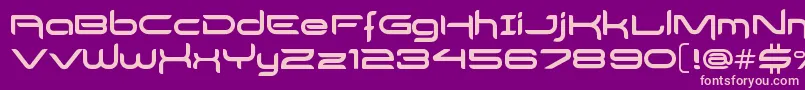 DelogsGoesHiTech Font – Pink Fonts on Purple Background