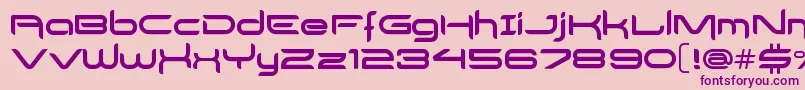 DelogsGoesHiTech Font – Purple Fonts on Pink Background