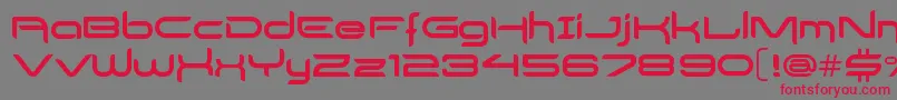 DelogsGoesHiTech Font – Red Fonts on Gray Background