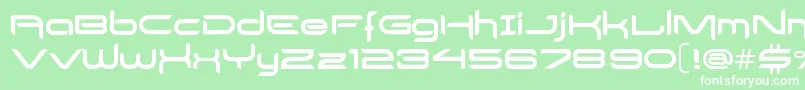 DelogsGoesHiTech Font – White Fonts on Green Background