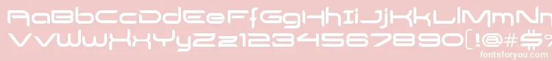 DelogsGoesHiTech Font – White Fonts on Pink Background