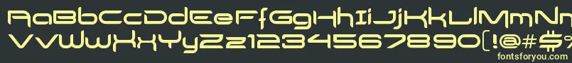 DelogsGoesHiTech Font – Yellow Fonts on Black Background