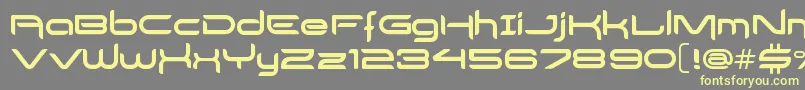 DelogsGoesHiTech Font – Yellow Fonts on Gray Background
