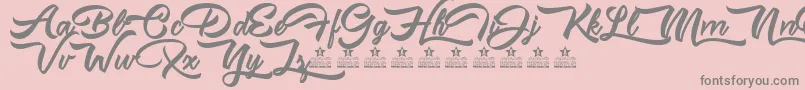 MisstralPersonalUse Font – Gray Fonts on Pink Background