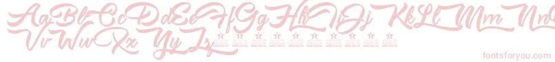 MisstralPersonalUse Font – Pink Fonts on White Background