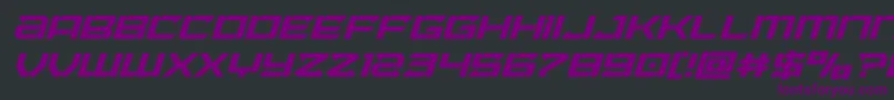 Шрифт Laserwolfsuperital – фиолетовые шрифты на чёрном фоне