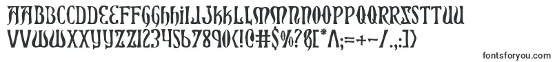 Шрифт Xiphos – готические шрифты