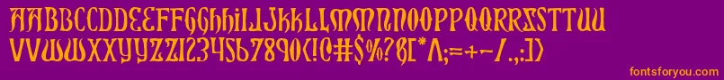 Lisätietoja Xiphos-fontista Xiphos-fontti – oranssit fontit violetilla taustalla