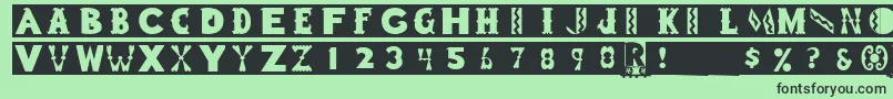 Gessner Font – Black Fonts on Green Background