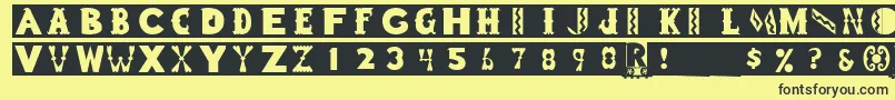 Gessner Font – Black Fonts on Yellow Background