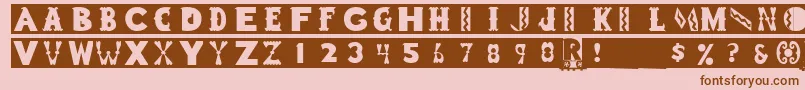 Gessner Font – Brown Fonts on Pink Background