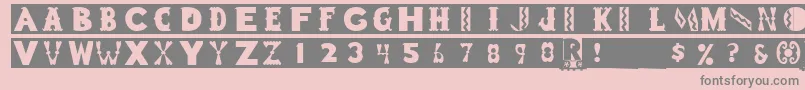 Gessner Font – Gray Fonts on Pink Background