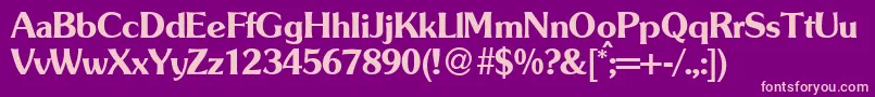 SouldbNormal Font – Pink Fonts on Purple Background