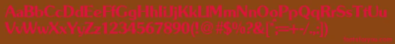 SouldbNormal Font – Red Fonts on Brown Background