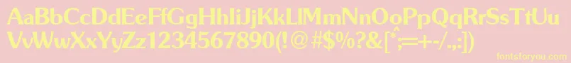 SouldbNormal Font – Yellow Fonts on Pink Background