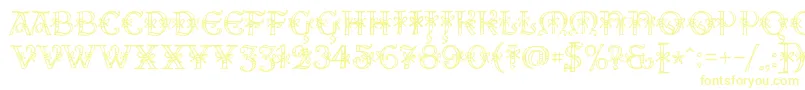 AlesHegarR18-Schriftart – Gelbe Schriften