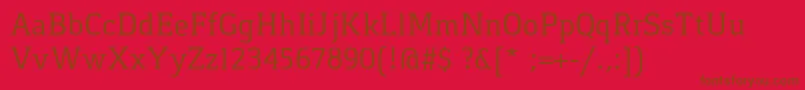 GasparRegular Font – Brown Fonts on Red Background
