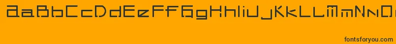 TekHedBolimic Font – Black Fonts on Orange Background