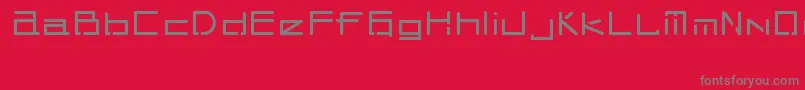 TekHedBolimic Font – Gray Fonts on Red Background