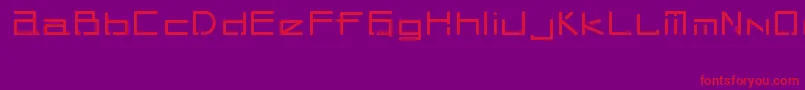 TekHedBolimic Font – Red Fonts on Purple Background