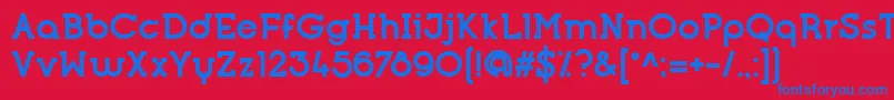 OpificioSerifBold Font – Blue Fonts on Red Background