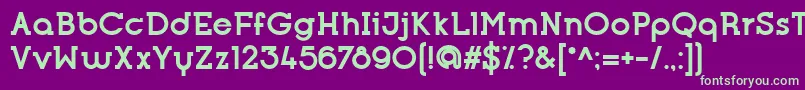 OpificioSerifBold Font – Green Fonts on Purple Background