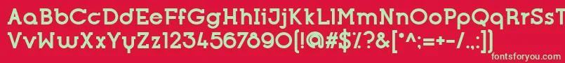 OpificioSerifBold Font – Green Fonts on Red Background