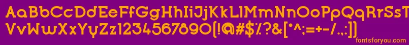 OpificioSerifBold Font – Orange Fonts on Purple Background