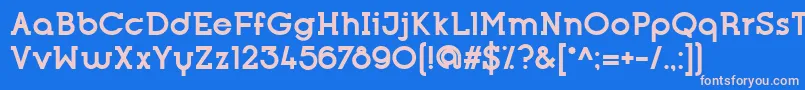 OpificioSerifBold Font – Pink Fonts on Blue Background