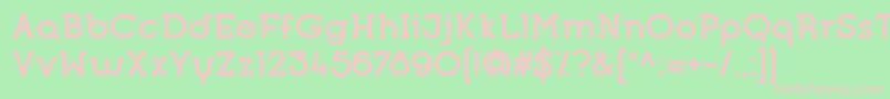 OpificioSerifBold Font – Pink Fonts on Green Background