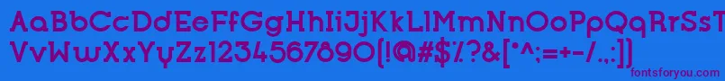 OpificioSerifBold Font – Purple Fonts on Blue Background