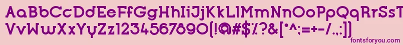 OpificioSerifBold Font – Purple Fonts on Pink Background