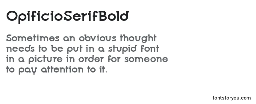 OpificioSerifBold Font